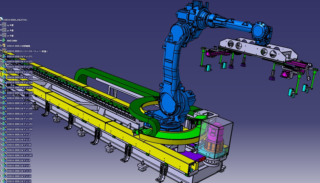 机器人移动传输台3D建模图纸 CATIA设计 附STP格式