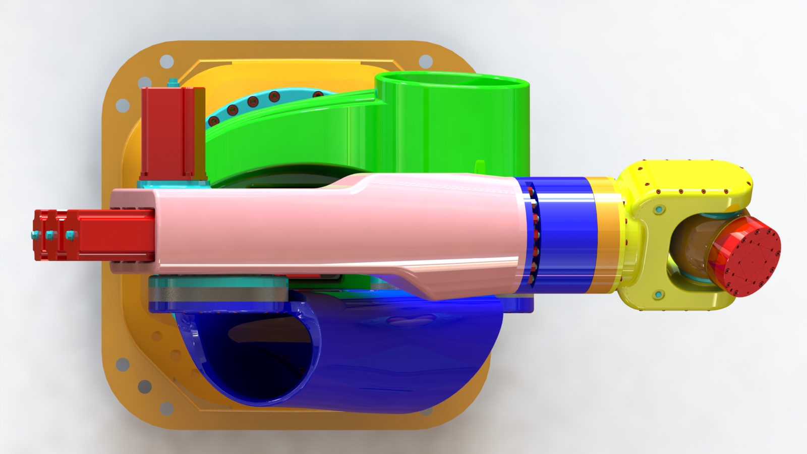 完整的6自由度机器人手臂3D建模图纸 SOLIDWORKS