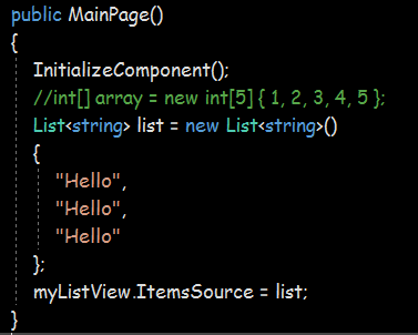从零学习XamarinForms-ListView