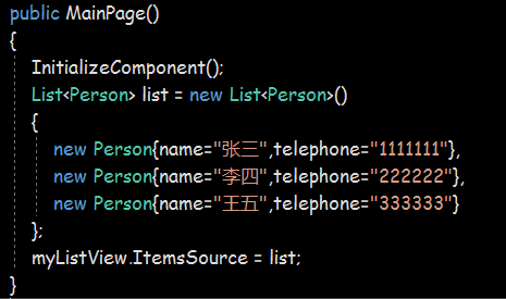 从零学习XamarinForms-ListView