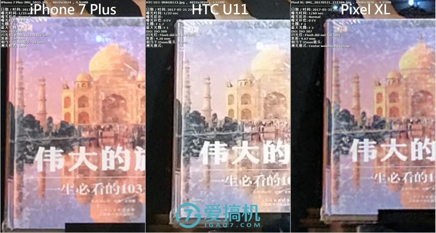 逆袭！HTC U11-Pixel XL-iPhone夜拍对比