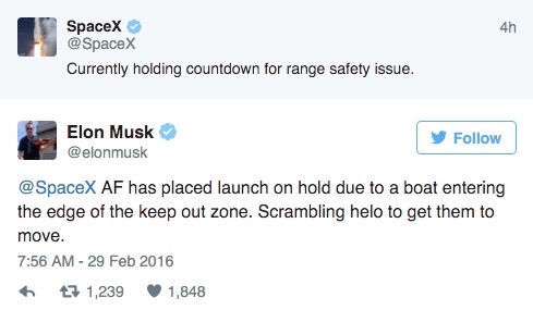 SpaceX再一次宣布发射终止：马斯克如是说
