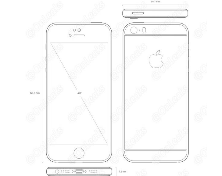 iPhone 5se设计图纸曝出：5s＋6集合体，也有Siri
