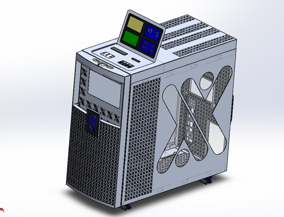 XTREME工作站机箱模型3D图纸 SOLIDWORKS设计 附STEP IGS格式