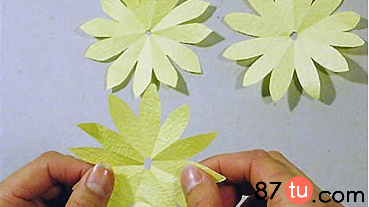 黄菊花折纸图解教程