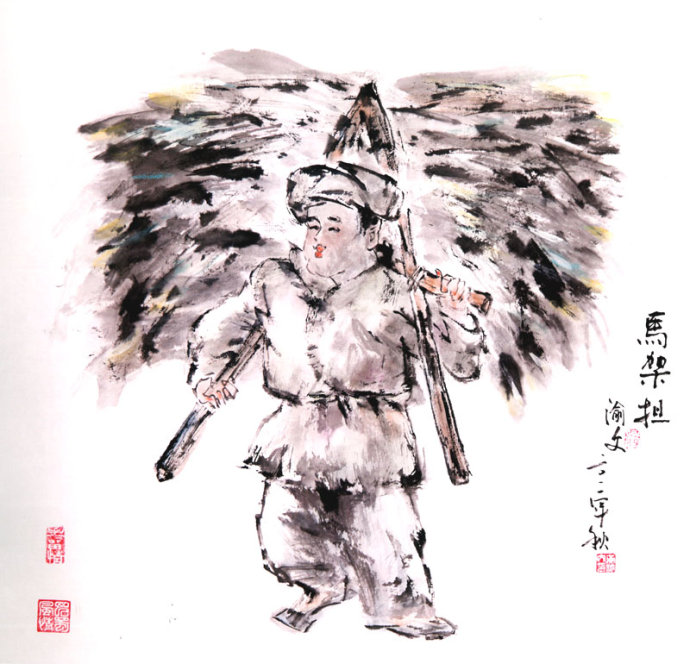 天天漫画网:漫画家黄渝文《巴蜀童瑶风情水墨漫画》