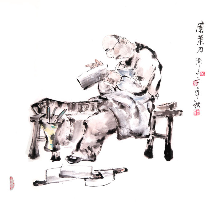 天天漫画网:漫画家黄渝文《巴蜀童瑶风情水墨漫画》