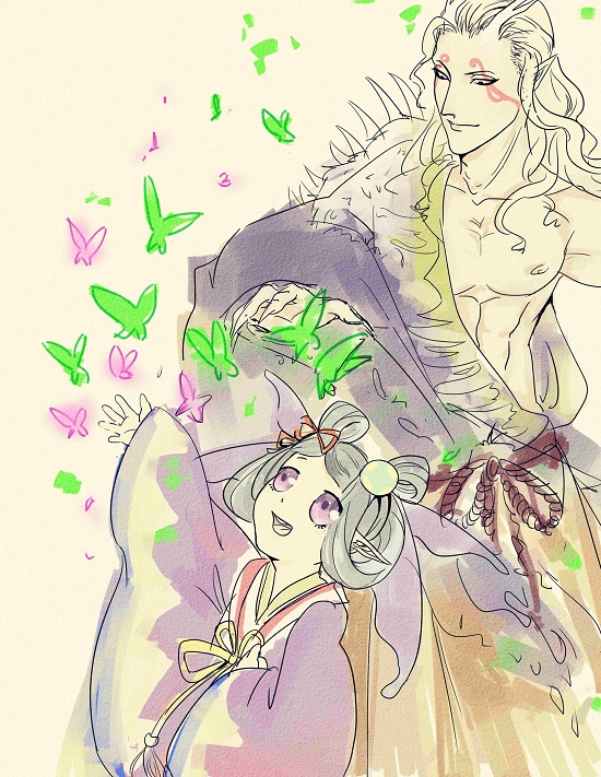 不止是酒茨！阴阳师冷门CP，官方钦点的蝴蝶精与巫蛊师！