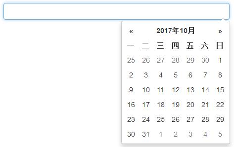 前端开发：一个开源、美观的日期选择器（bootstrap datepicker）