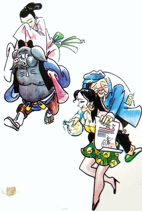 天天漫画网:漫画家苏朗《漫画艺术 耐人品味》