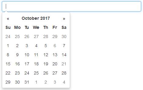 前端开发：一个开源、美观的日期选择器（bootstrap datepicker）