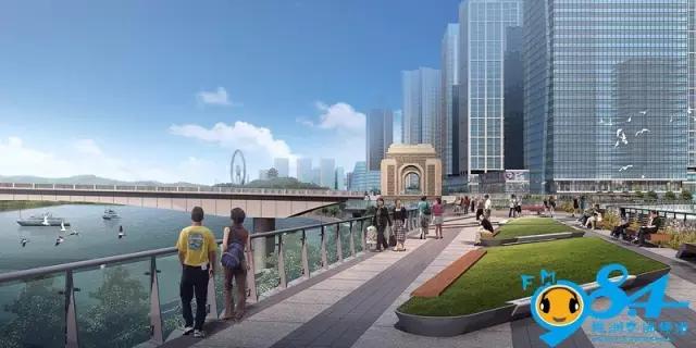 河东风光带沿江中路拓宽改造，新建成城市阳台！