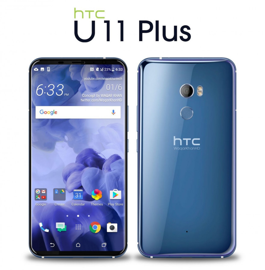 多方位完爆小米MIX 2！长相最大的全面屏手机HTC U11 Plus将要公布！