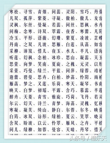 有了这些好听又有内涵的名字，家长给孩子取名不用愁了