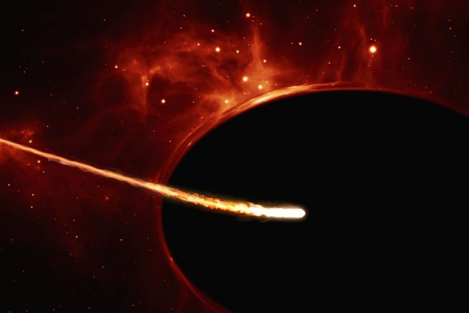 黑洞合并过程中，物质能逃脱黑洞视界吗？