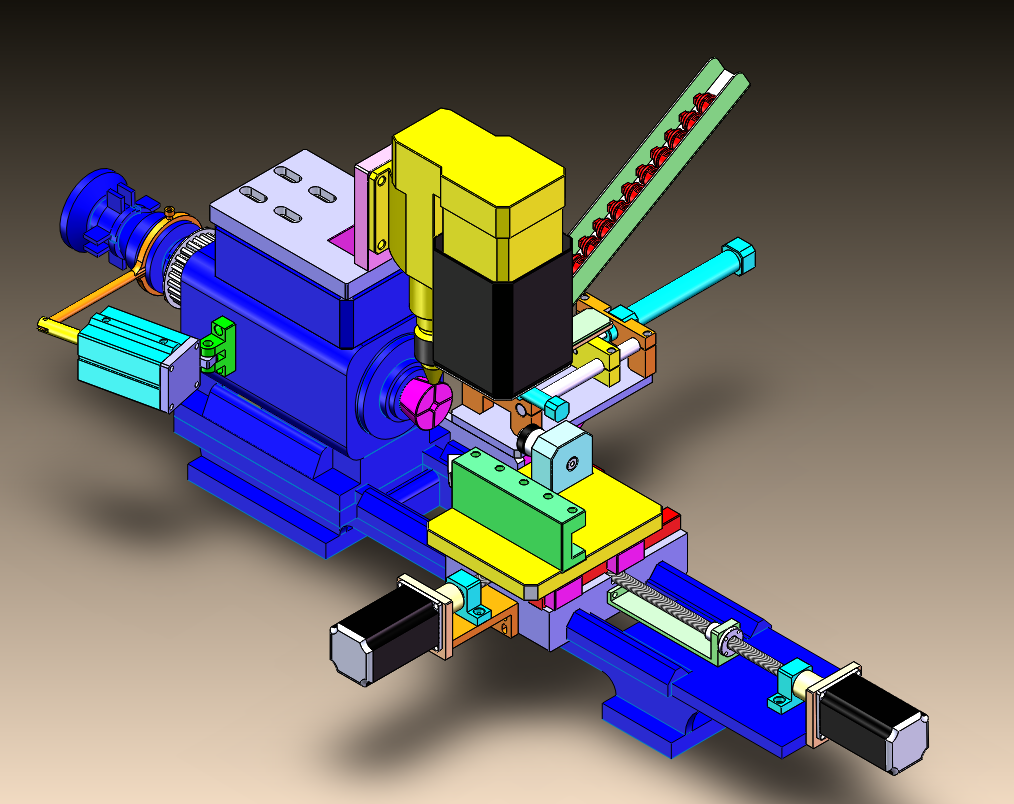 简型仪表车床三维数模图纸 Solidworks设计