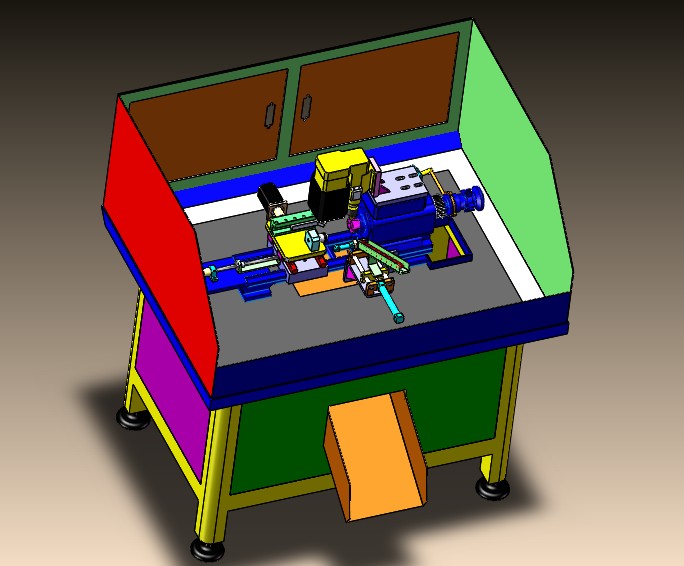 简型仪表车床三维数模图纸 Solidworks设计