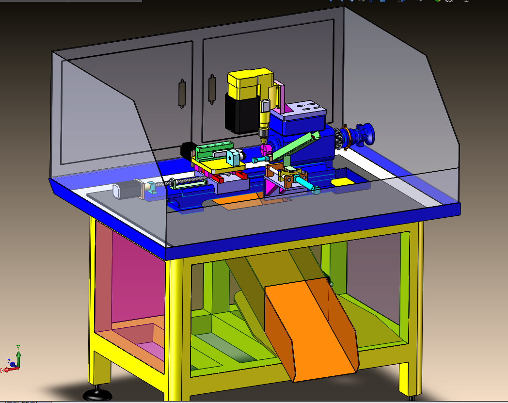 简型仪表车床三维数模图纸 Solidworks设计