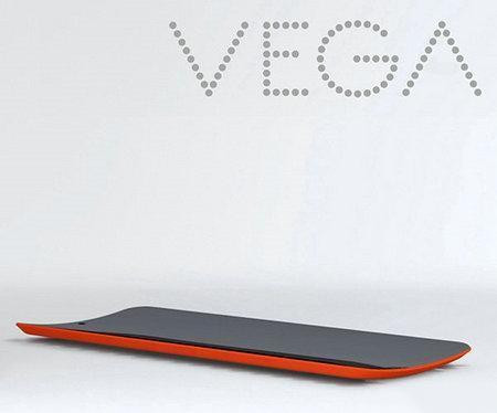 向弯曲的曲屏，VEGA手机上设计概念敢想敢做吗？
