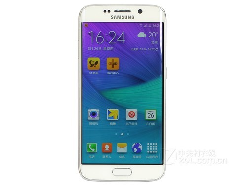 三星 Galaxy S6 edge32G版 金黄 单叶双曲面运作顺畅 苏宁2698元火爆市场销售中