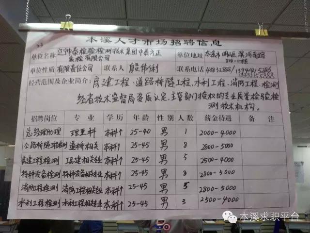 本溪人才市场4.13招聘会，招聘信息一览