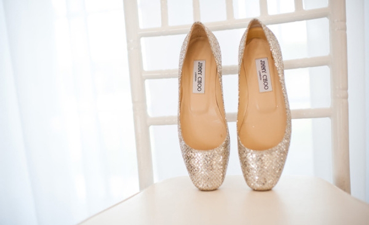 平底新娘鞋，让你在婚礼上照样美丽
