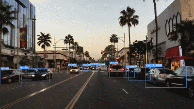 人工智能炼成老司机，动图体验无人驾驶眼中的马路，爽歪歪