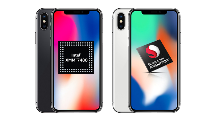 iPhone X基带芯片测评，高通芯片X16仍然比intel XMM 7480快