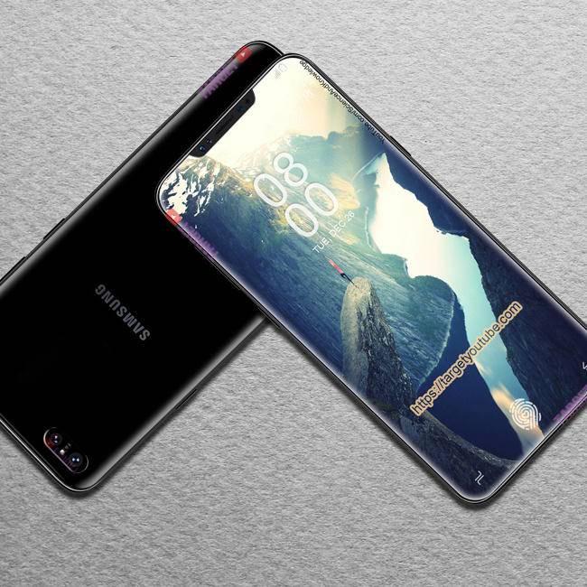三星Galaxy X8 2018曝出！异型全面屏手机 无框，iPhoneX痛哭