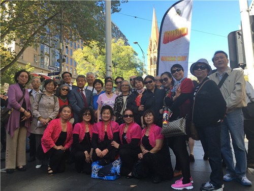 华人老兵子女首次参加墨尔本澳纽军团日大游行
