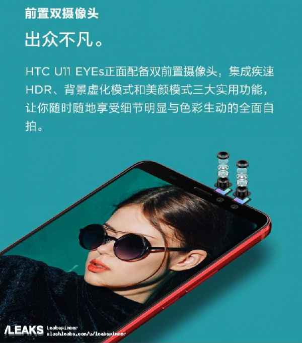 HTC U11 EYEs全曝出：性价比高超级