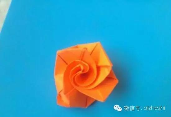 十步折出美丽的玫瑰花详细折纸步骤 ，一学就会！