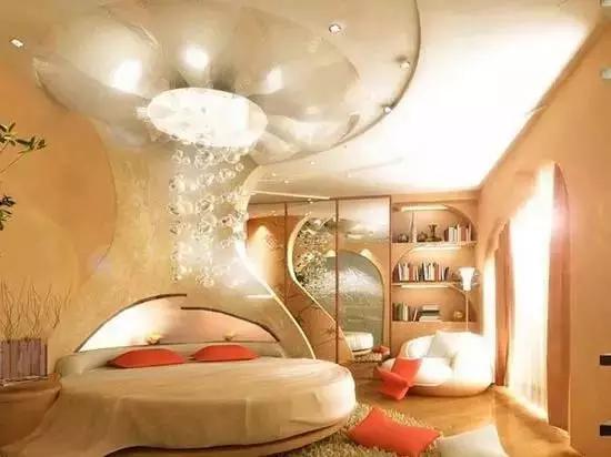 浪漫设计，感觉萌萌哒的卧室圆床，好喜欢呀