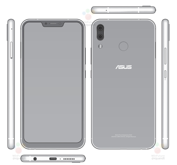 asusZenFone 5曝出：异型全面屏手机 后背指纹识别