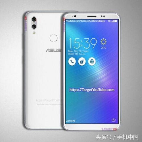 asusZenFone5宣图 全面屏手机 纵排双摄像头