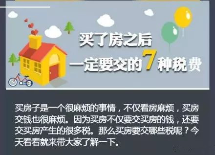 购房之后要交的7种税费，你知道吗？