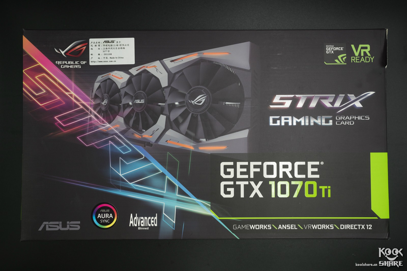 Asus 华硕 ROG-STRIX-GTX1070TI-A8G-GAMING 显卡 评测