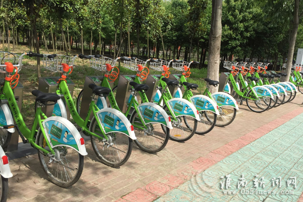 国内首例校园公共自行车项目落地淮南师范学院