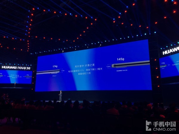 华为公司nova 3e公布 外置2400万监控摄像头