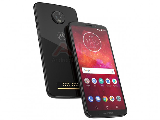 摩托车第一款全面屏手机模块手机？Moto Z3 Play官方网宣图曝出