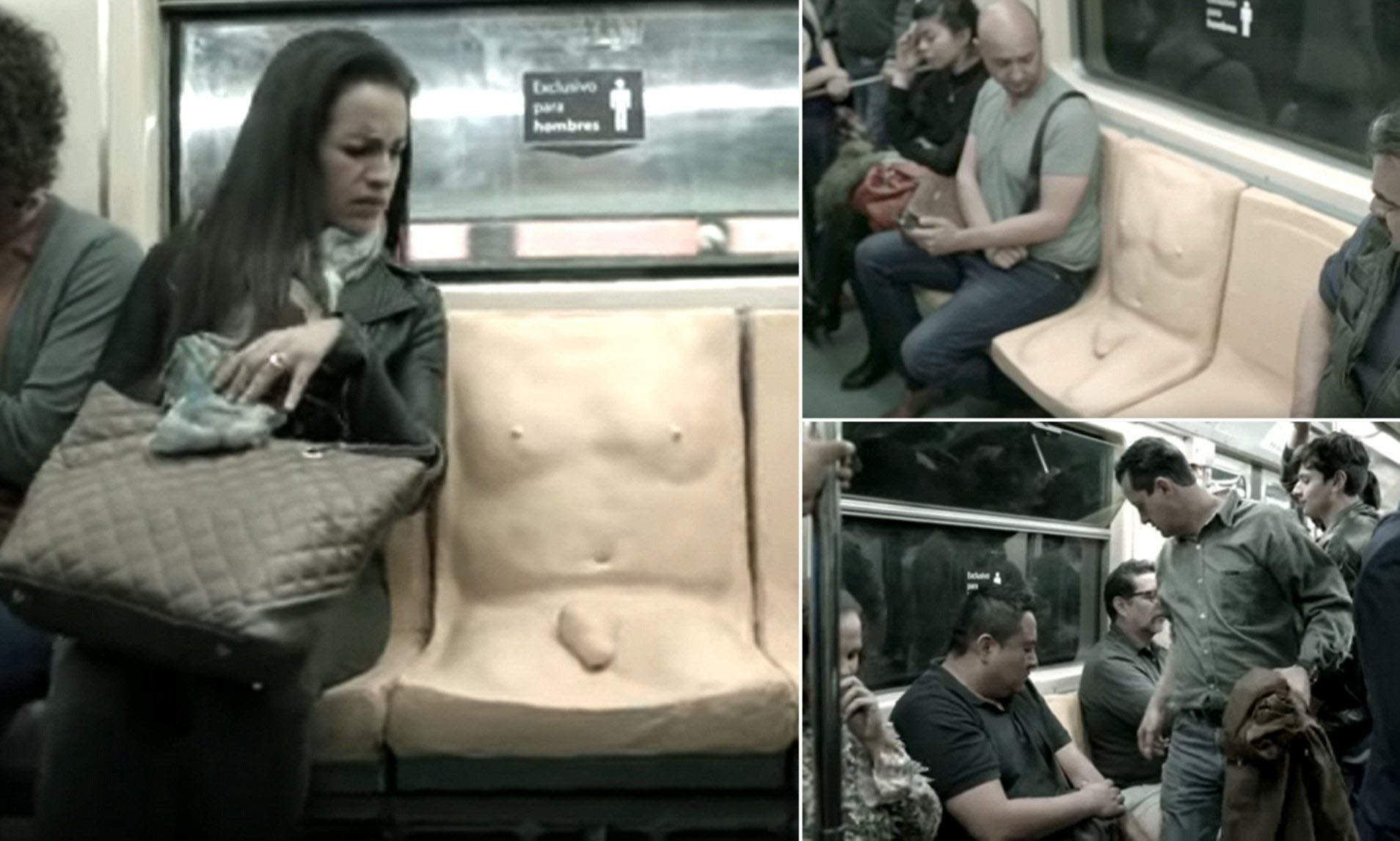 奇招反性骚扰 墨西哥地铁推出“男性专座”