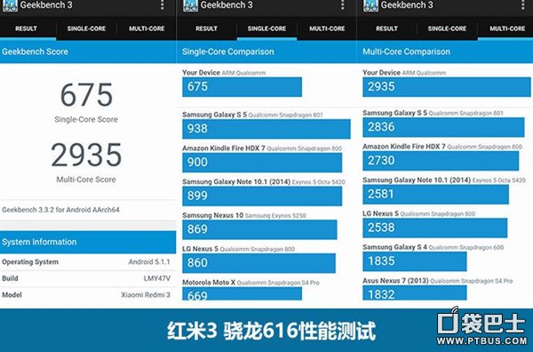 红米3硬件配置如何 红米3手机游戏特性显卡跑分测评