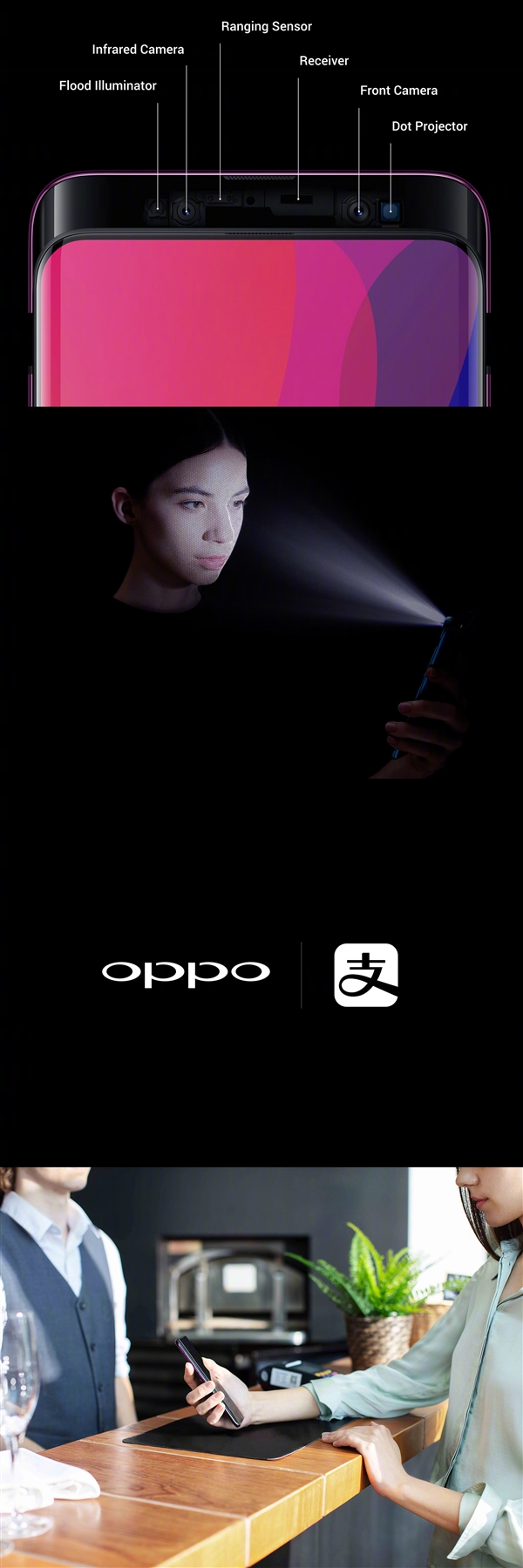 7500元！OPPO Find X发布：无暇一体机身+全隐藏3D摄像头