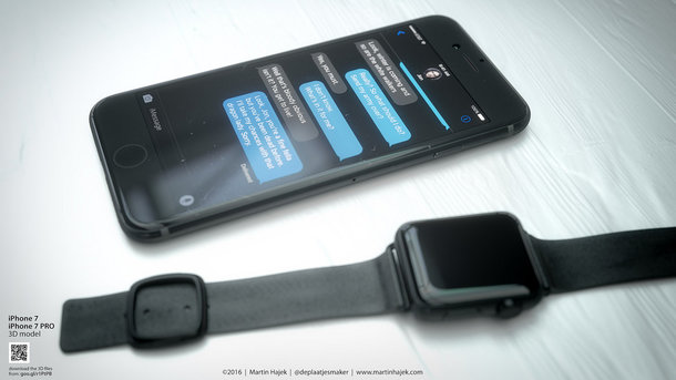 这一高端黑极致：深色方式黑色iPhone 7设计概念现身