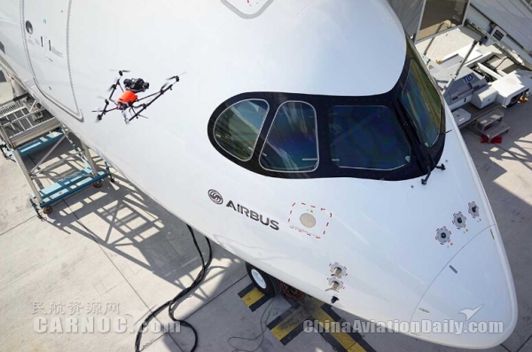 范堡罗航展：空客展示无人机检查飞机技术