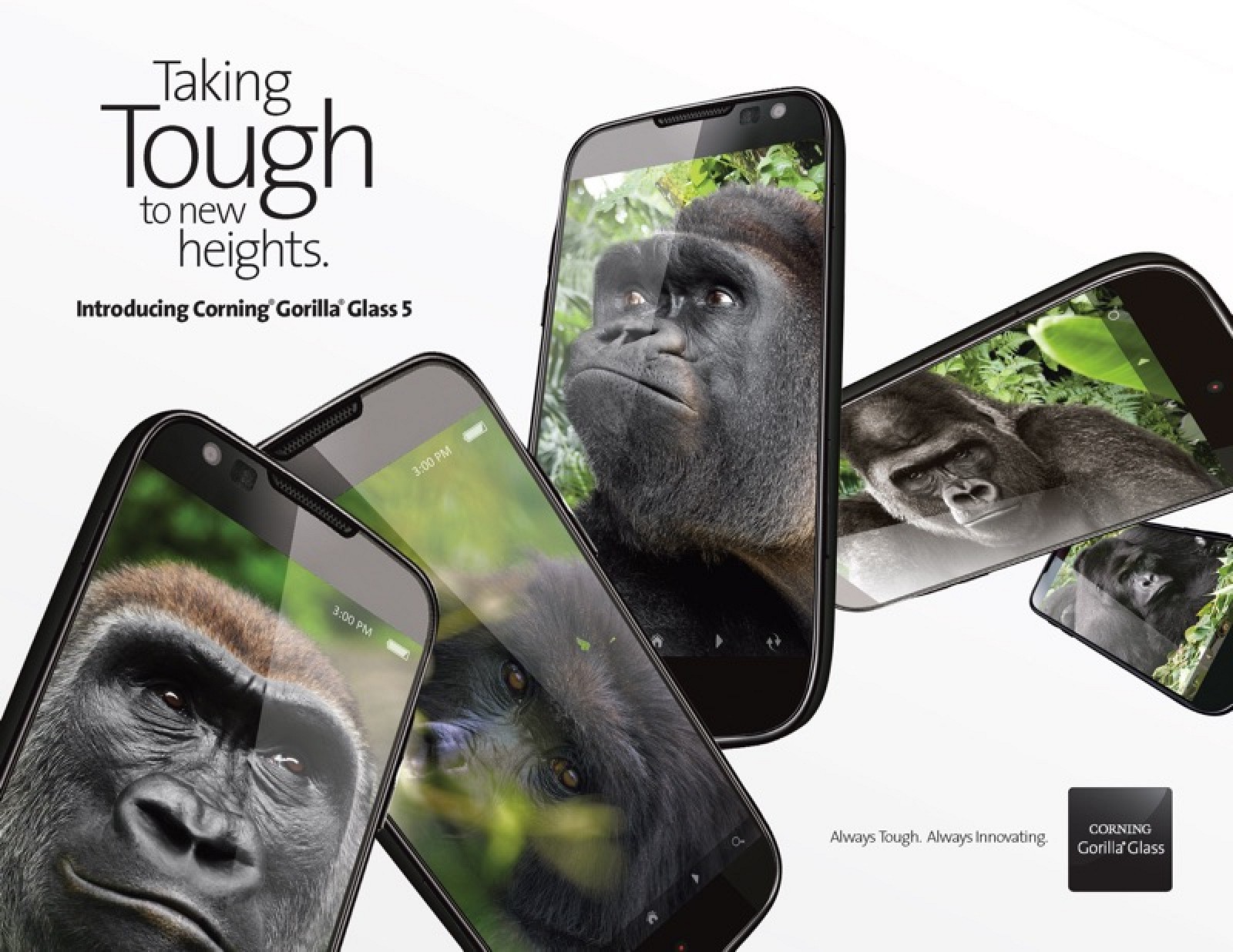 康宁第五代大猩猩玻璃公布：此次是确实无需再玻璃膜了