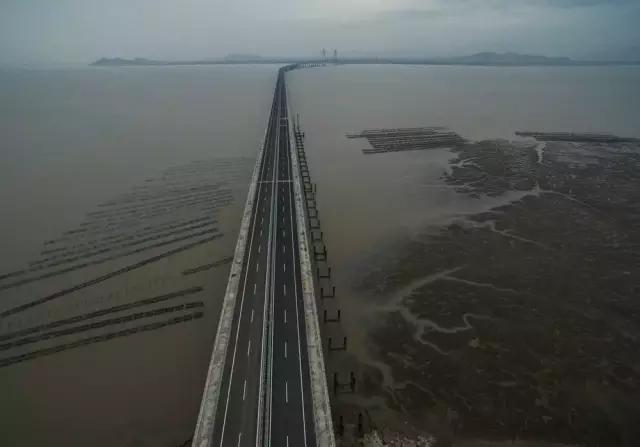 壮观!航拍温州第一座特大型跨海大桥