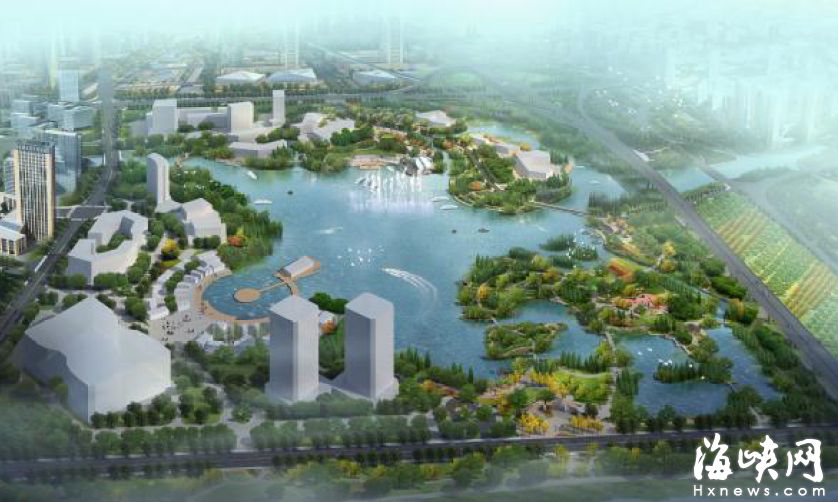 琅岐红光湖景观进场施工　打造“海绵城市”试点