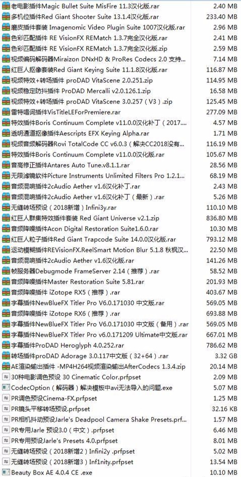 「插件」22GB 200+套Premiere插件合辑包分享