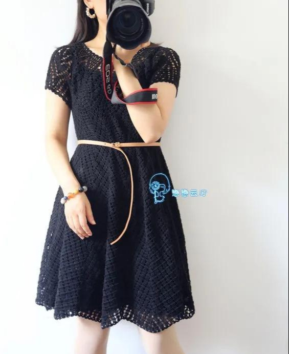 手织美衣：钩针编织连衣裙礼服，端庄气质，附图解教程